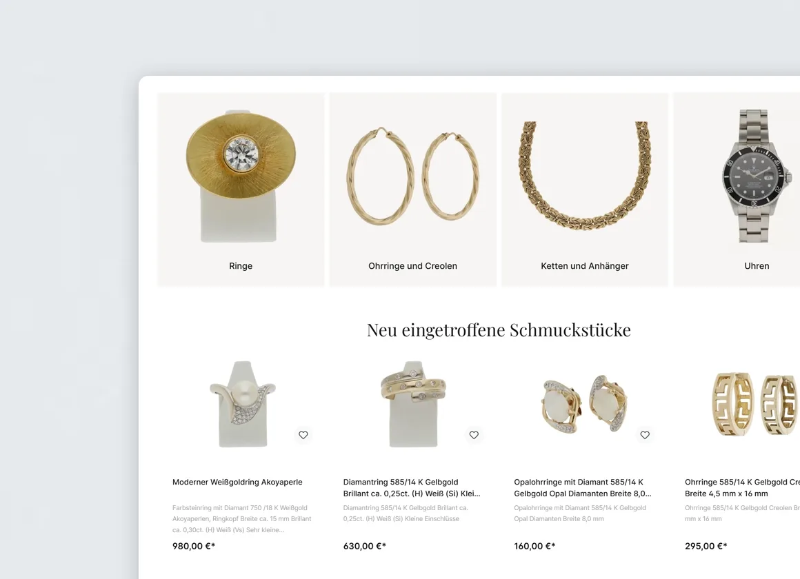 Luxuriöses Design für Projuwelier
