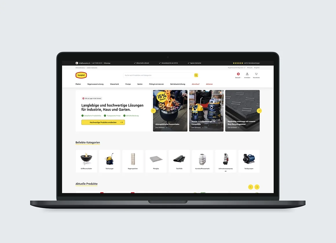 faserplast.ch: Re-Design mit Strategie, Psychologie & Mobile First