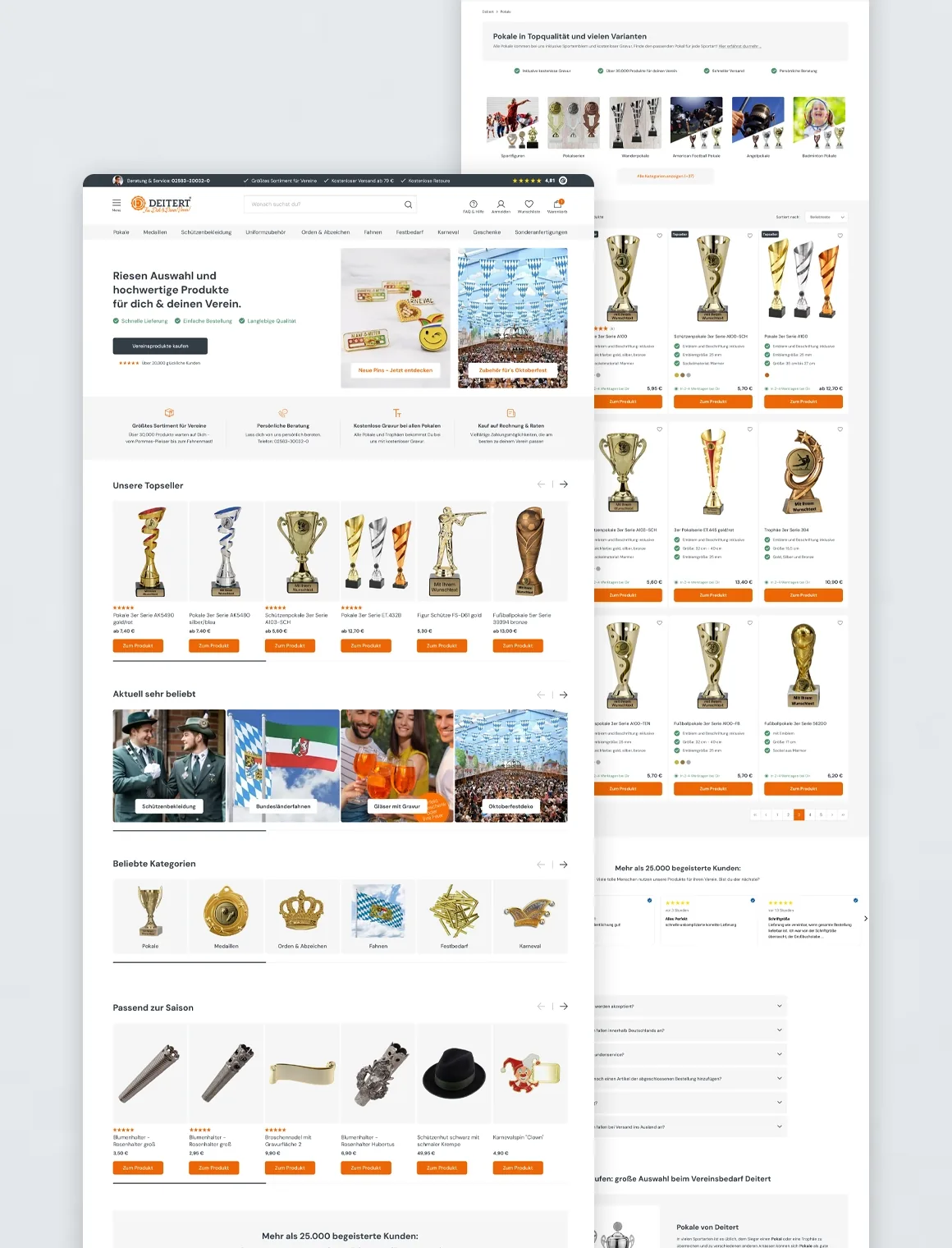 Shop-Relaunch Vereinsbedarf Deitert