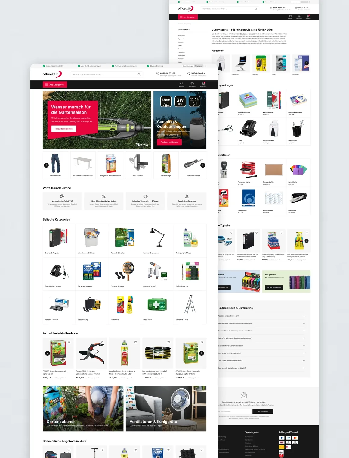 Office B2B Shop-Relaunch