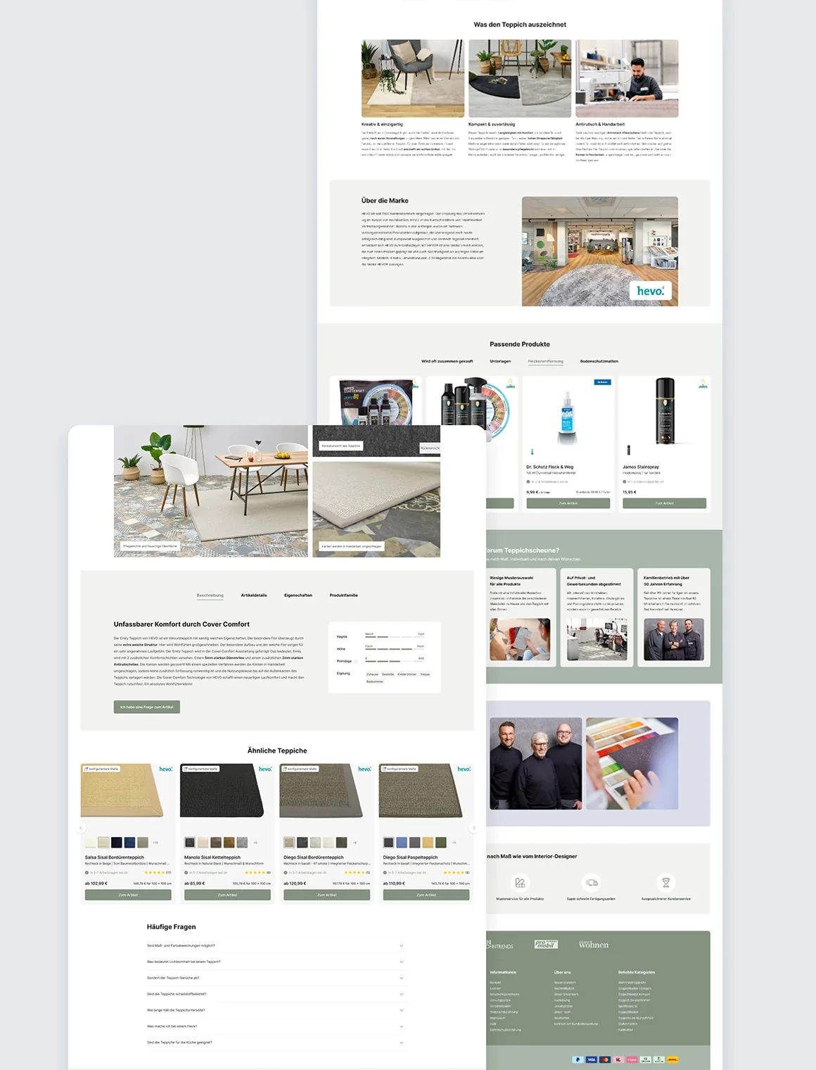 Teppichscheune.de: Modernes Shop-Re-Design für Inspiration & Vertrauen
