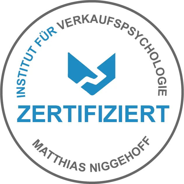 Siegel Institut für Verkaufspsychologie zertifiziert